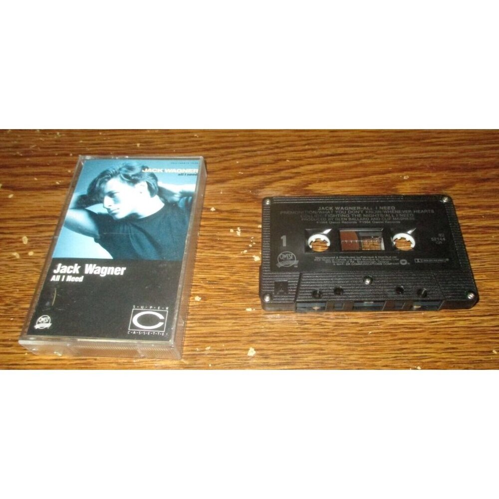 Jack Wagner - All I Need on cassette (WEA Records Canada, 1984)